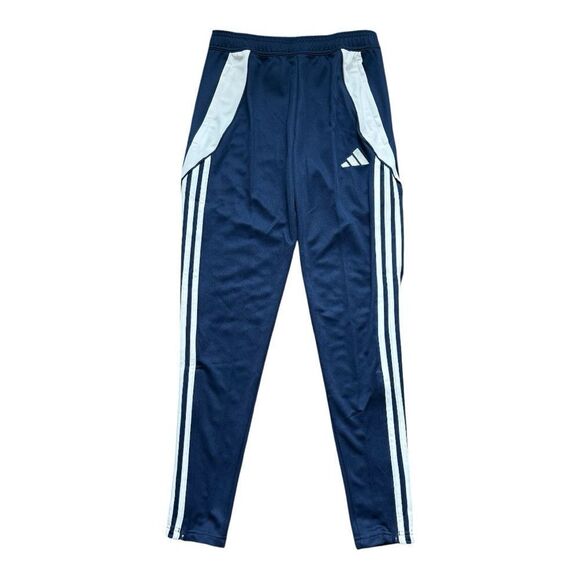 Adidas Tiro 24 Training Pants Navy Blue 2 / White Football Soccer Men Small - Picture 1 of 7